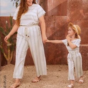 100% cotton striped matching set with rope belt. SHEIN CURVE. Size 2x.